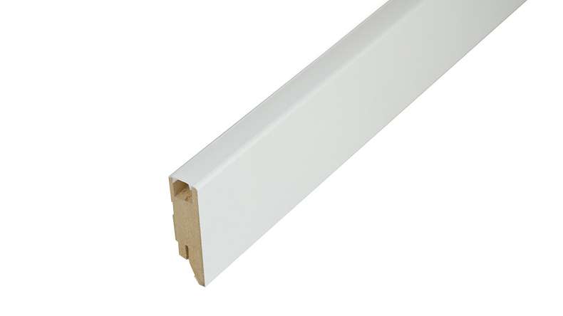 Plinthe à LED Feuille d'apprêt/blanc