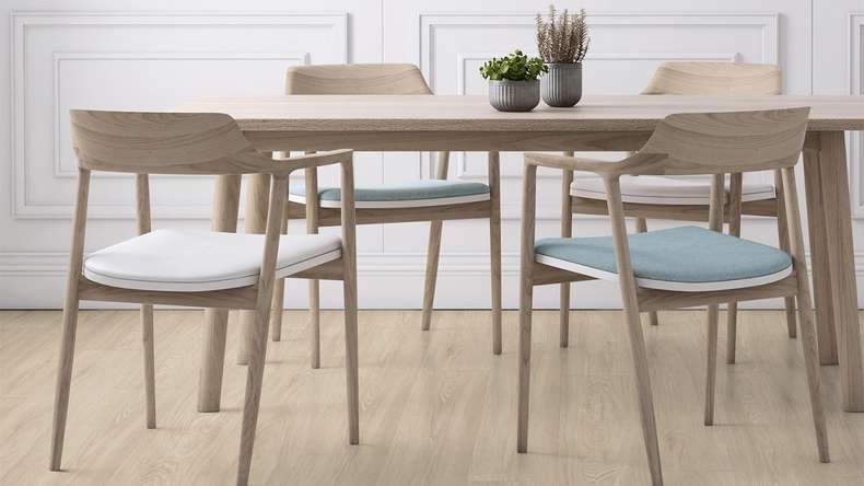 Gerflor Sol PVC clipsable - Virtuo 55 Rigid Acoustic EIR Blomma Light | isolation phonique intégrée (39061464)