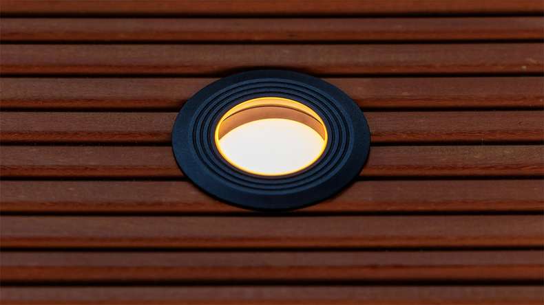 planeo Éclairage de terrasse 12V - Lampe LED encastrée Onyx 60 RA - 1W 23Lumen