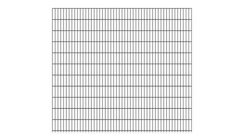 Panneau double fil léger 6/5/6 RAL 7016 anthracite hauteur - 2230 x 2510 mm