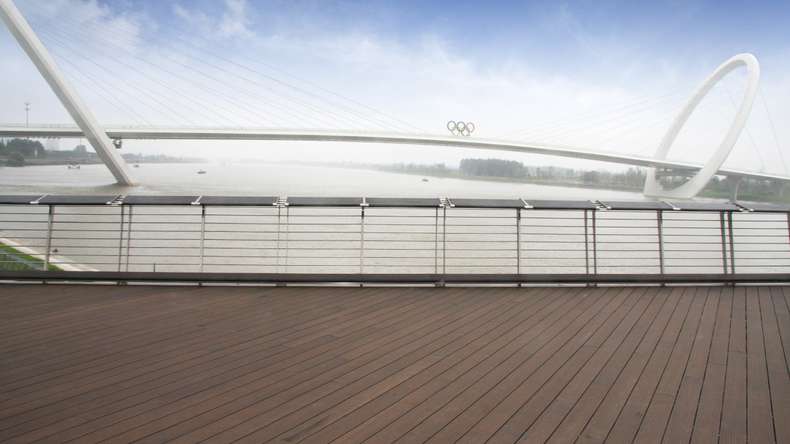 planeo terrasse bois - Bambou foncé lisse/rainuré