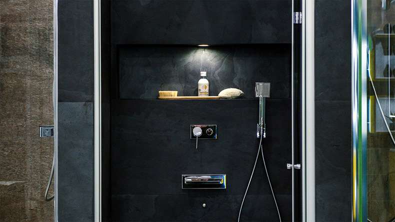 planeo EVOLITH Slate&Stone - Revêtement mural en pierre naturelle Noctis 1220 x 610 mm