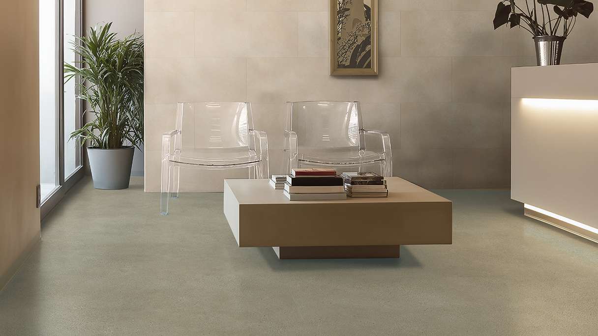 Gerflor Vinyle à clic Rigid - Création 40 Clic Acoustic Backyard Taupe | Isolation phonique intégrée (61321713)