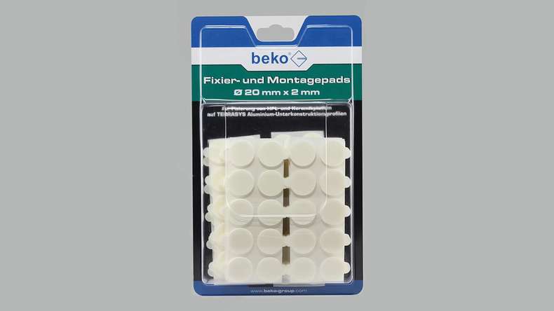 Beko tampons de fixation et de montage pour lames HPL Ø 20 mm x 2 mm