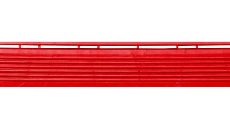 planeo partie latérale pour carreaux de terrasse à clipser 40 x 40 cm - rouge