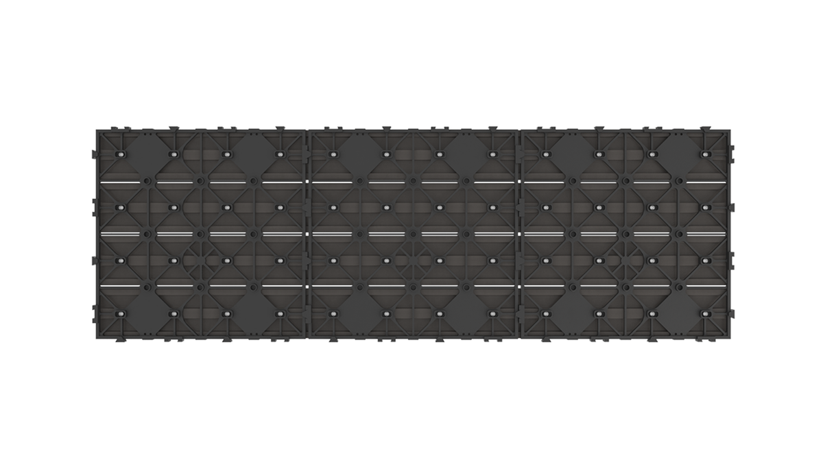 Dalle de terrasse planeo en WPC-CoEx, gris foncé, 90 x 30 cm