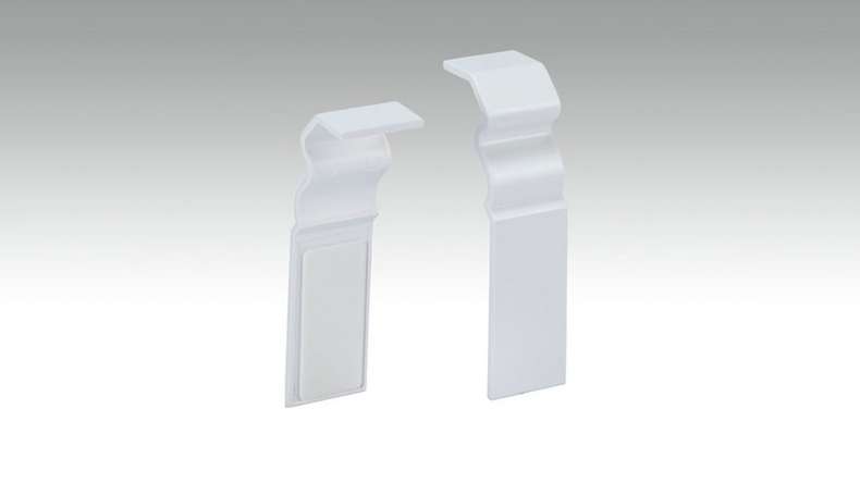 Pièce de raccord autocollante pour plinthe F100201AB Alt-Berlin Blanc 18 x 60 mm