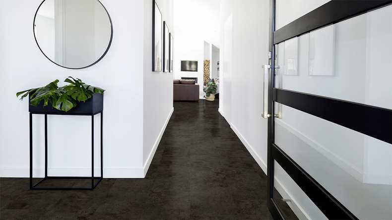 Gerflor Sol PVC clipsable - Virtuo 55 Rigid Acoustic Tavla Dark | isolation phonique intégrée (39071453)