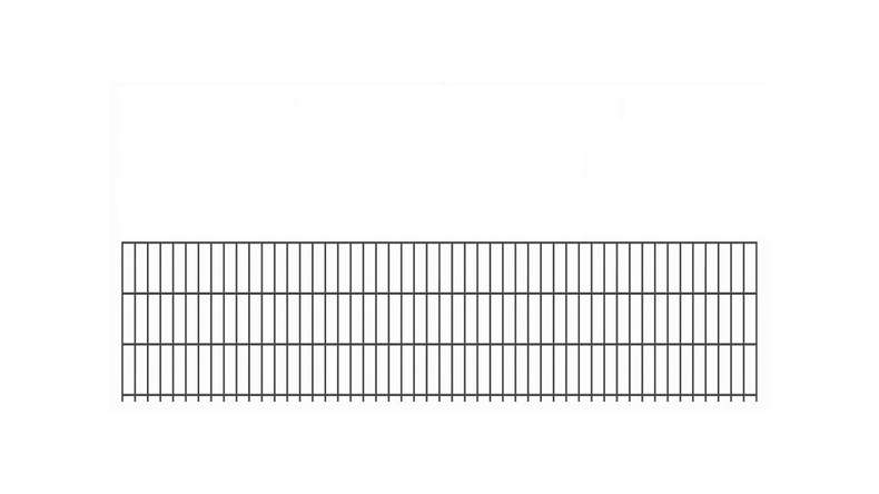 Panneau double fil lourde 8/6/8 RAL 7016 anthracite hauteur - 630 x 2510 mm