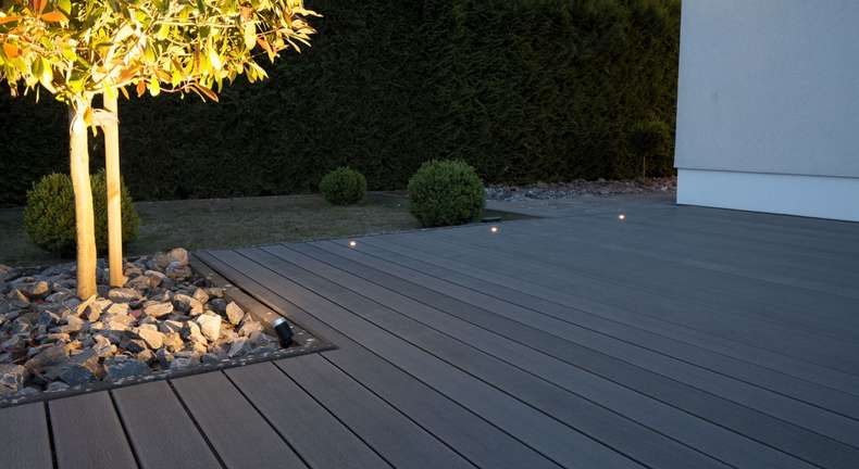 TitanWood Kit complet - 3m structure en bois massive gris clair 9,2m² compris UK alu
