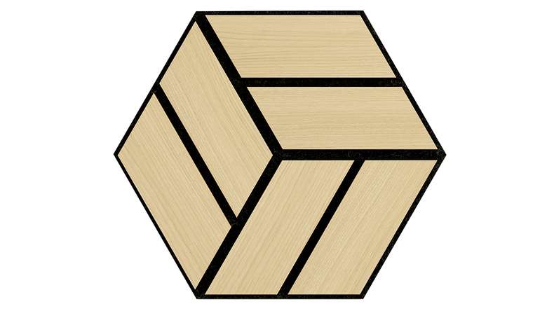 Skaben Panneau acoustique SilentWall - HexaUno New Light - 30 x 26 cm