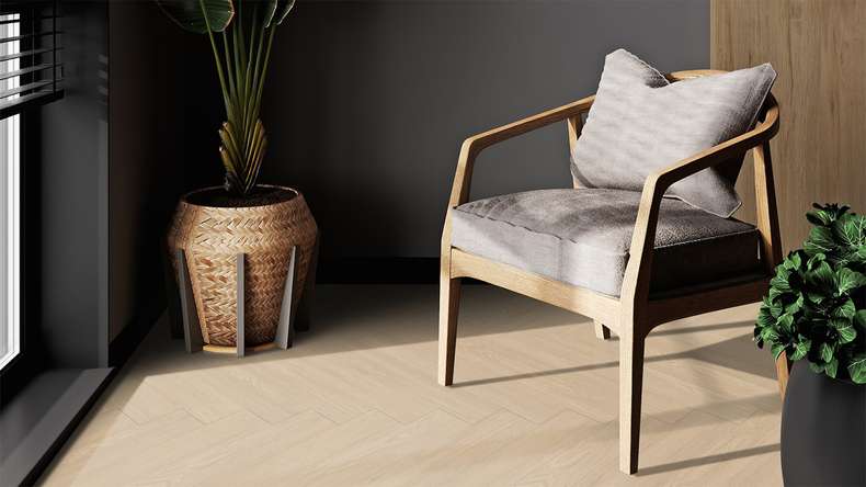 Gerflor vinyle adhésif - Virtuo 55 Glue Down HB Blomma beige | Aspect authentique (39201460)