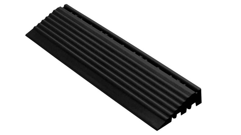 planeo partie latérale pour carreaux de terrasse à clipser 30 x 30 cm - noir avec oeillet