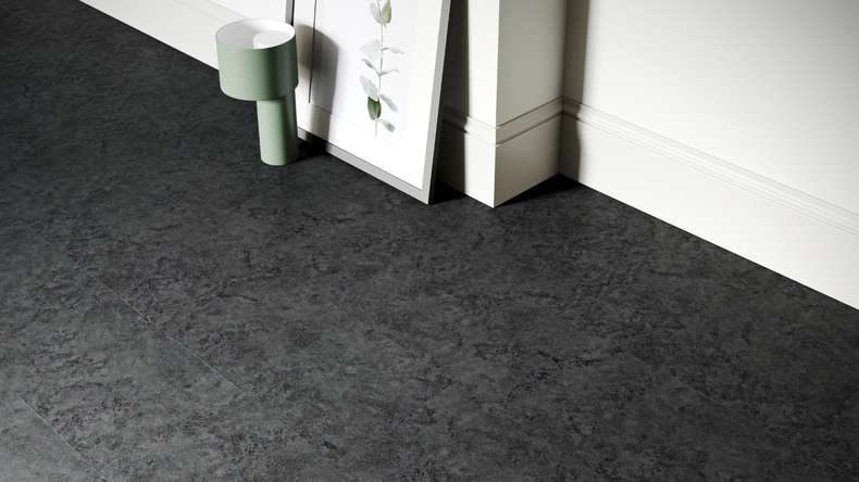 planeo rigide Sol PVC clipsable - SolutionX 2in1 Anthracite | Isolation phonique intégrée (ECF-0026)