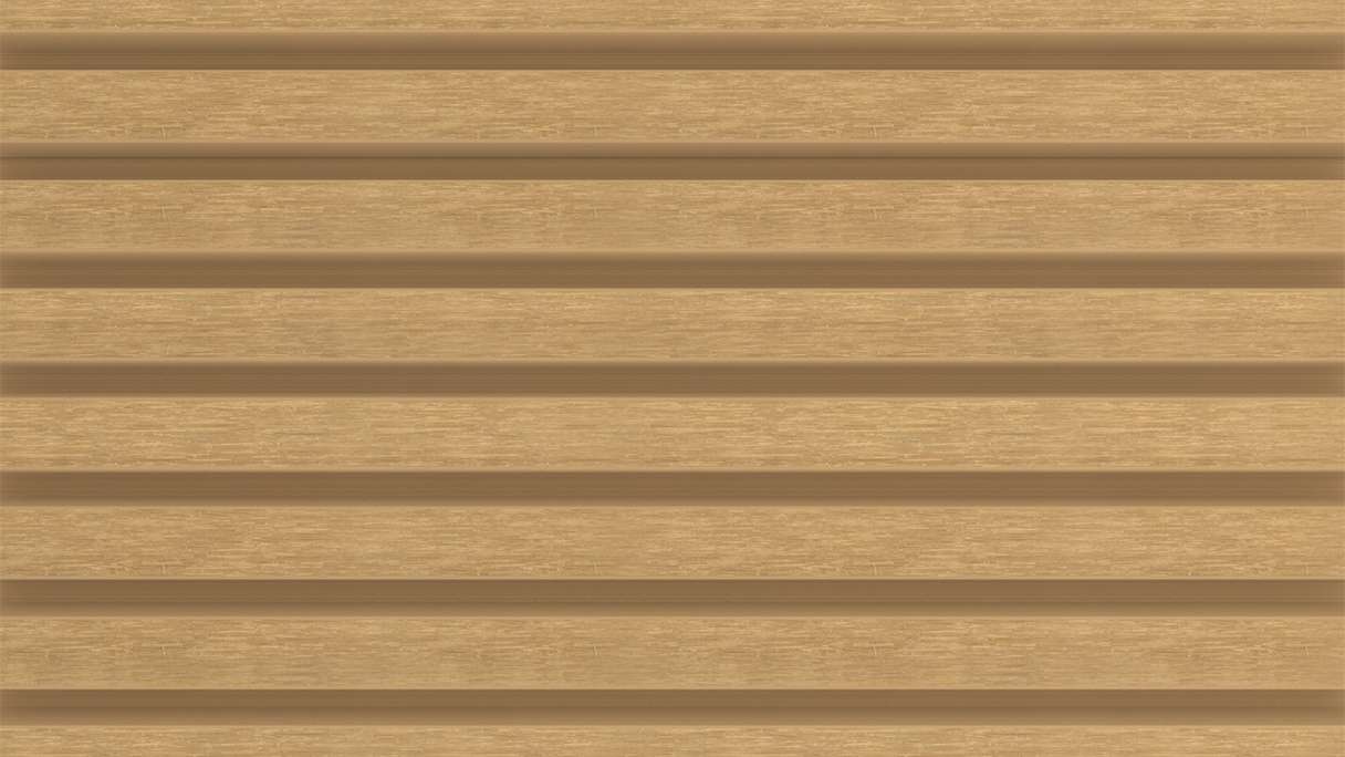 planeo LINEA Slim - Bardage de façade en WPC CoEx, couleur sable, 2900 x 215 mm