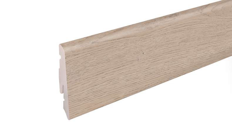 planeo Plinthe SolutionX 2en1 - 2400 x 14 x 58 mm Chêne Crème (SL0097)