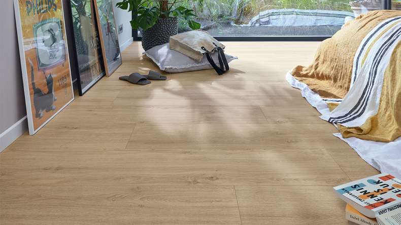 Sol design MEISTER MeisterDesign. next DD 500 S - 07122 Chêne de roche sable | Isolation phonique intégrée (400054-1287220-07122)