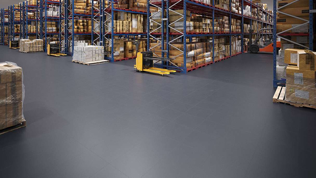 Revêtement de sol Gerflor pour garage - R-Tile 7015 Dark Grey (39577015)