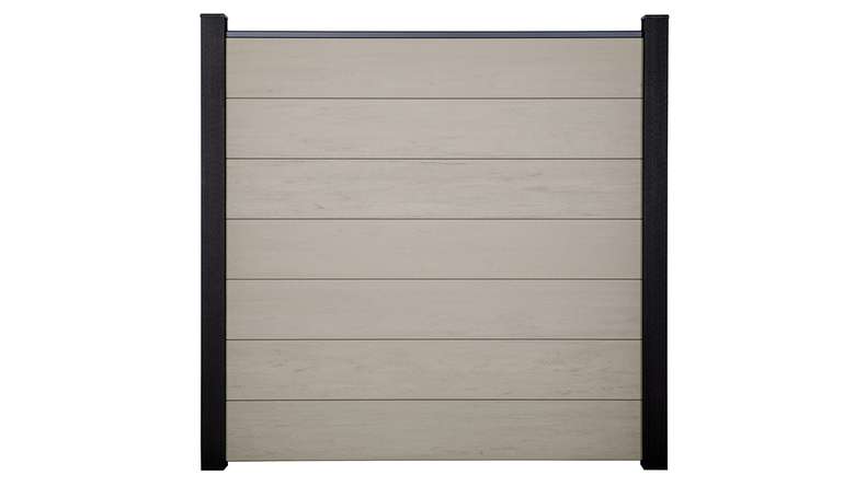 planeo Gardence Strong XL - Clôture composite à emboîter Standard BiColor Blanc