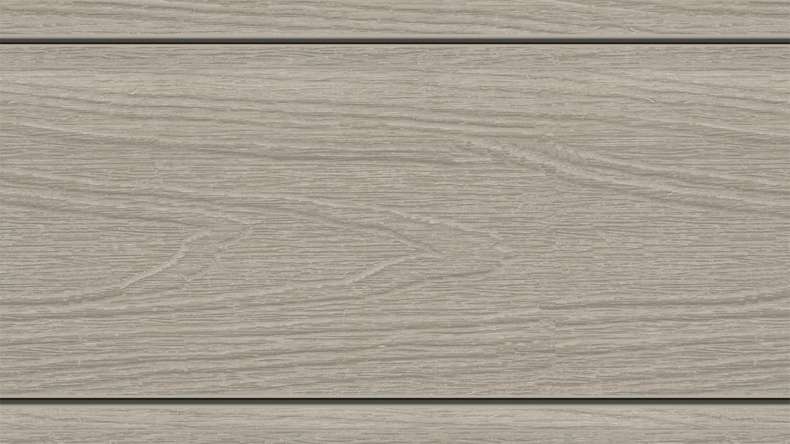 planeo MAXLine Nature - WPC CoEx lame de terrasse XL gainée chambre creuse - gris clair 3m structuré/lisse brossé
