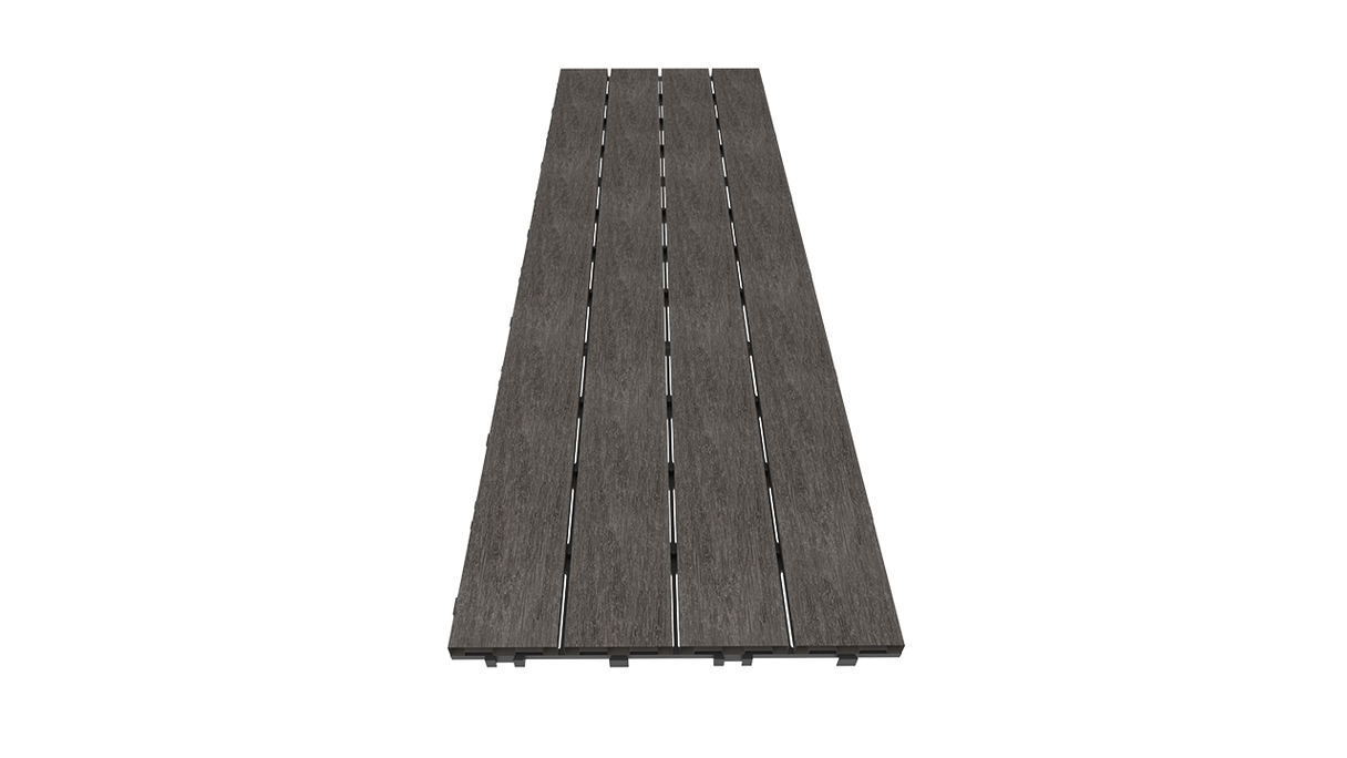 Dalle de terrasse planeo en WPC-CoEx, gris foncé, 90 x 30 cm
