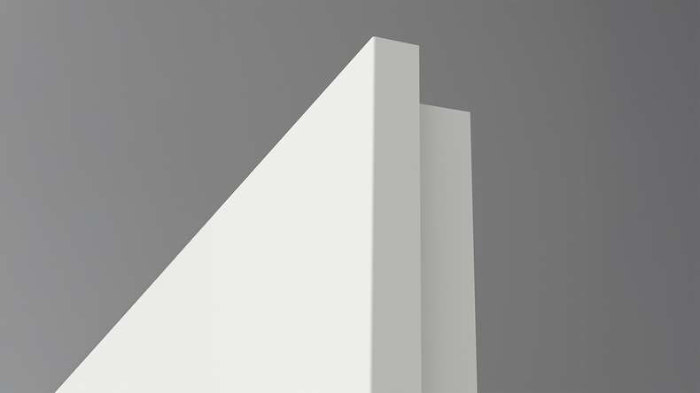 planeo Porte intérieure VELA Calma blanc 9010 chant design | CPL - 1985 x 610|735|860|985 mm