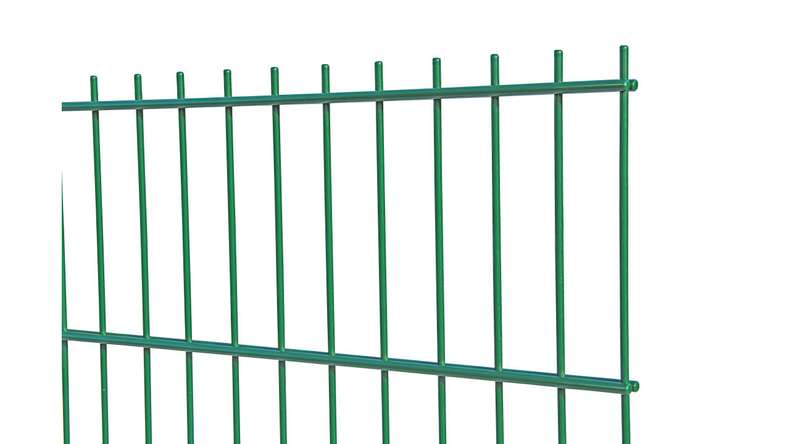 Panneau double fil lourde 8/6/8 RAL 6005 vert mousse Hauteur - 2030 x 2510 mm