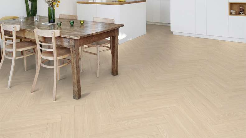 Gerflor vinyle adhésif - Virtuo 55 Glue Down HB Blomma cream | Aspect authentique (39201463)