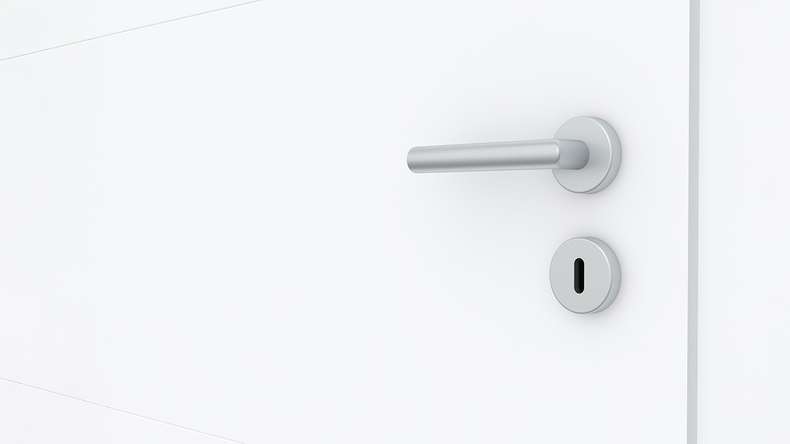 planeo Porte intérieure design PUREA Vivo 3 laque blanche 9003 chant design | laqué - 1985 x 610|735|860|985 mm