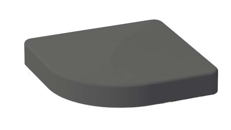 planeo Gardence Metallic - Capuchon de Poteau en aluminium pour Poteau variable. Poteau d'angle en aluminium Anthracite 70 x 70 mm