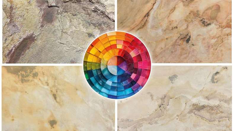 planeo EVOLITH Slate&Stone - Revêtement mural en pierre naturelle Autumn Drift 1220 x 610 mm