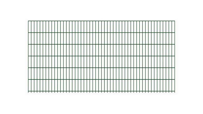 Panneau double fil léger 6/5/6 RAL 6005 vert mousse Hauteur - 1230 x 2510 mm