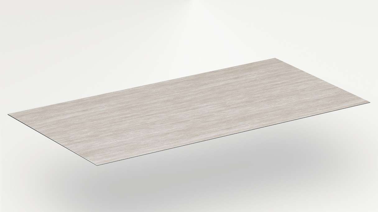 planeo Revêtement mural SPC - CeraRock Tile Stripes Light Travertine 120 x 60 cm