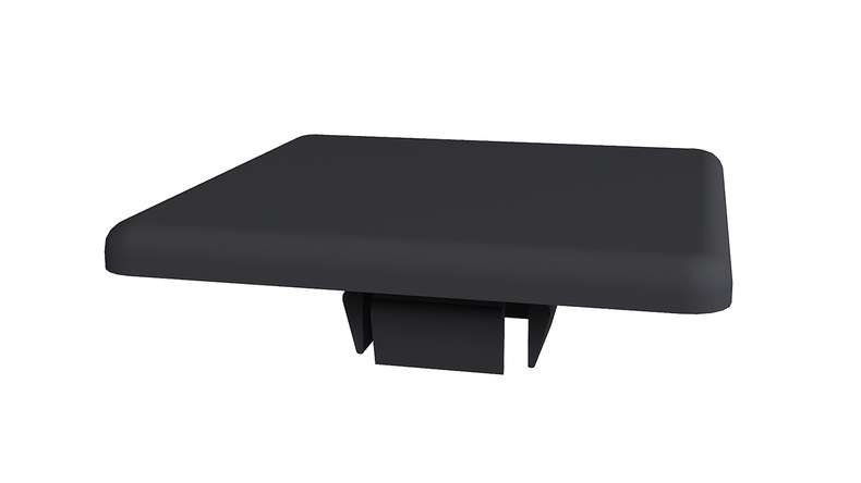 planeo Capuchon de poteau en aluminium noir