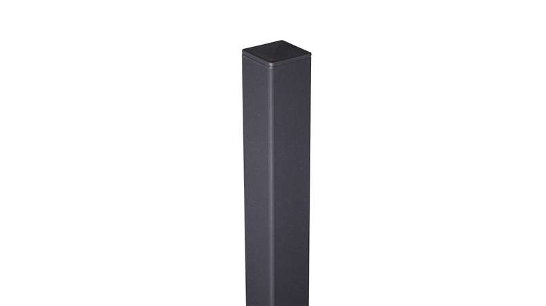 planeo Gardence Guard - Poteau en aluminium à bétonner Anthracite DB703 150cm incl. capuchon