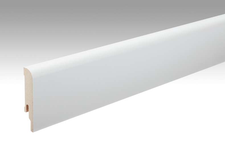 Plinthes MEISTER Uni blanc brillant DF 324 - 2380 x 80 x 16 mm