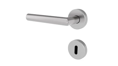 planeo Poignée de porte Edelwerk VYRO en acier inoxydable BB Rosace ronde