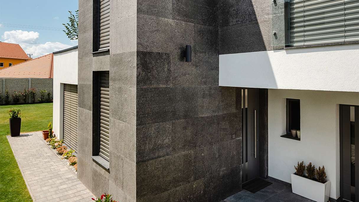 planeo EVOLITH Slate&Stone - Revêtement mural en pierre naturelle Obscura 1220 x 610 mm