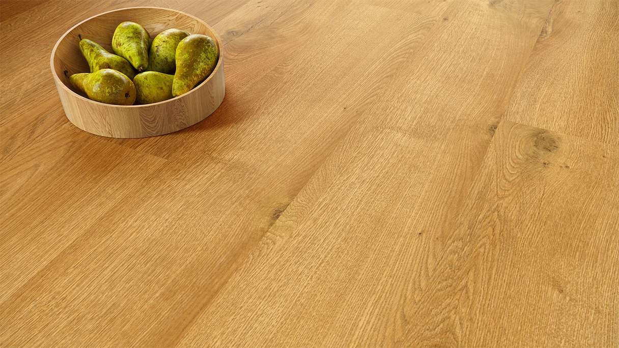 planeo Vinyle à clic rigide - SolutionX 2in1 BigSize Maison Oak Plancher XL de 1,83 m de long | Isolation phonique intégrée (ECF-BS-84)
