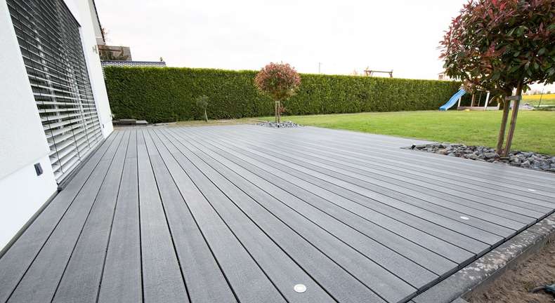 TitanWood Kit complet - 3m structure en bois massive gris clair 9,2m² compris UK alu