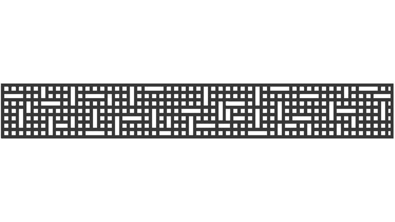 planeo Gardence - Insert design 1 800 x 300 x 1,5 mm, anthracite