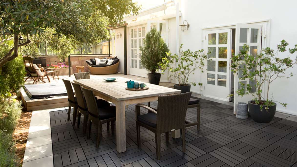 planeo carreau terrasse composite - anthracite 30x30 cm - 6 pcs.