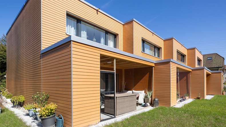 planeo Fassado - bardage composite façade Prime brun ambré