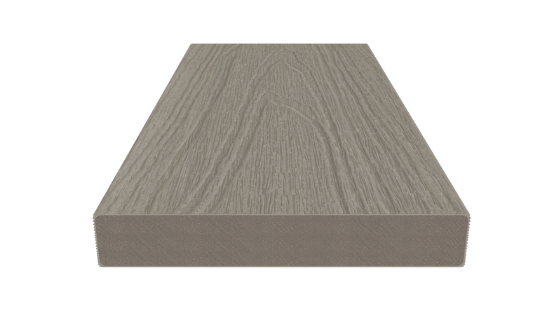 planeo UNIDeck - Lame de terrasse en WPC CoEx, gris clair, 3 m - texturée/brossée lisse