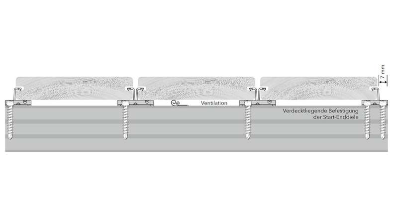 Clip de connexion pour terrasse en WPC ZONA2