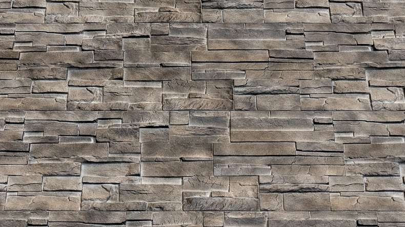 planeo revêtement mural aspect pierre - NovikStone DS Silex Flint - 1054 x 334 mm