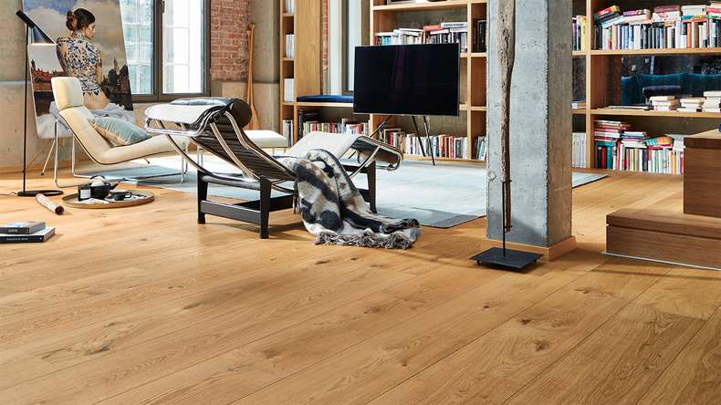 MEISTER Sol en bois Lindura HD 400 - 08915 Chêne authentique verni ultra mat 2200 x 205 x 11 mm (500214-2200205-08915)