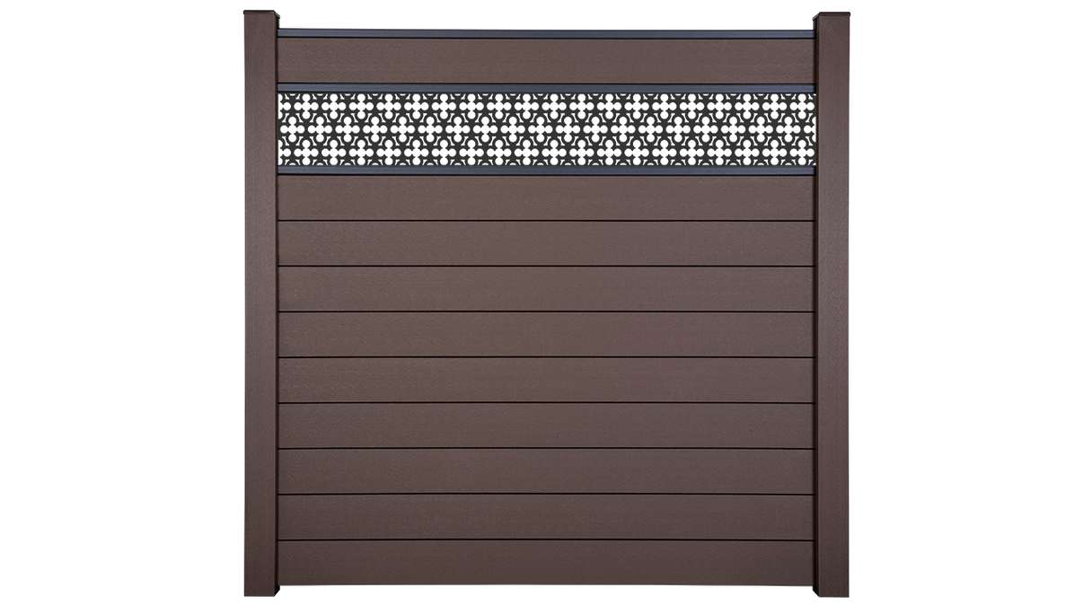 planeo Gardence Strong - Clôture à emboîter BPC Oriental Terra 180 x 180 cm