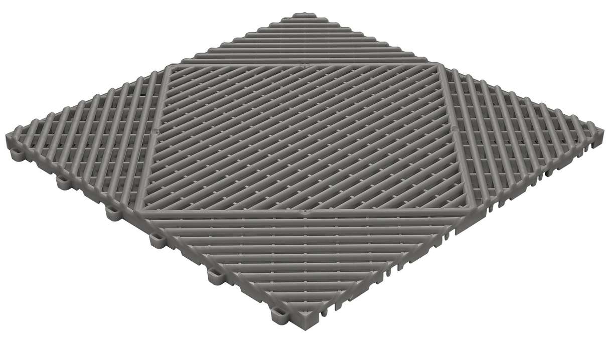 planeo carreau de terrasse en plastique - gris foncé