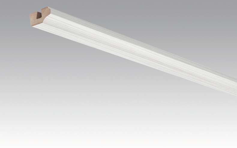 plinthes MEISTER bandes de garniture de plafond argent 4021 - 2380 x 38 x 19 mm